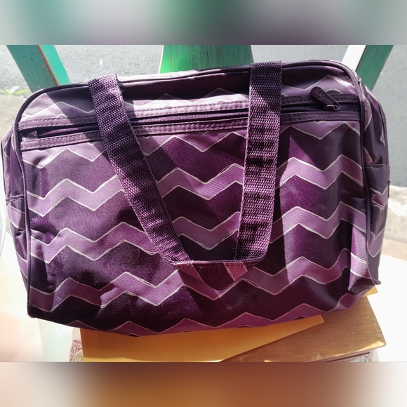 Thirty-One Vinyl Carrying Bag Vinyl purple - Picture 2 of 7